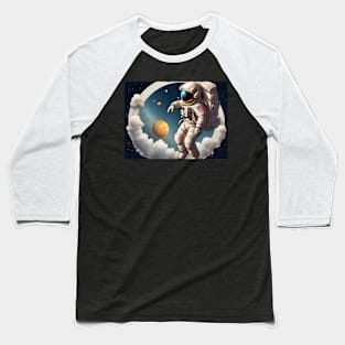 Space Art: Clouds Wet-to-Wet Techniques in Vibrant Vector (540) Baseball T-Shirt